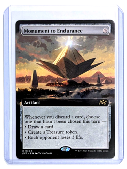 Monument to Endurance R 0394 Extended Art REGULAR MTG Aetherdrift DFT EN NM/M - Image 3