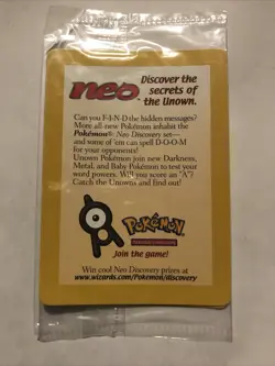 Entei Black Star Promo #34 Movie Promo Pokemon Card Sealed Reverse Holofoil - Image 1