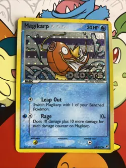 Pokemon TCG Magikarp EX Deoxys 64/107 Stamped 2006 Reverse Holo Card - LP - Image 1