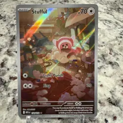 Pokemon TCG Stufful 154/132 Me01: Mega Evolution Illustration Rare 🔥 - Image 1
