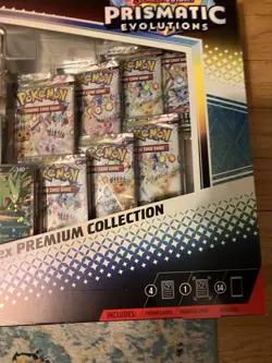 PRISMATIC EVOLUTIONS Lucario EX and Tyranitar EX Premium Collection Sam’s Club - Image 3