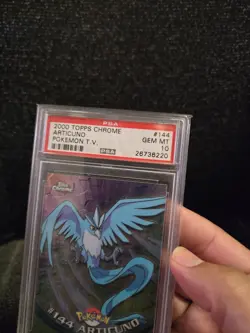 PSA 10 2000 Pokemon Game Topps Chrome Articuno TV Rare Base Series 2 GEM MINT - Image 5