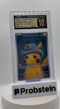 2023 Pokemon x Van Gogh SVP EN Pikachu with Grey Felt Hat #085 CGC 10 PRISTINE - Image 2