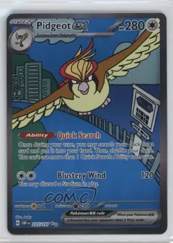 Pidgeot ex Special Illustration Rare Pokemon SV03: Obsidian Flames (OBF) #225 - Image 1