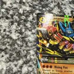 MLucario EX 55/111 XY-Furious Fists 2014 Pokemon Moderately Played Condition - Image 5