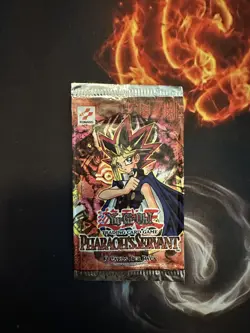 2003 Yu-Gi-Oh Pharaoh's Servant Unlimited PSV Booster Pack EMPTY Wrapper - Image 1