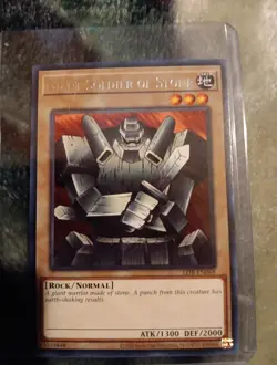 YuGiOh! Giant Soldier Of Stone LOB-EN068 Rare 25th Anniversary Edition - Image 1