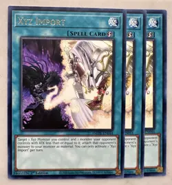 YUGIOH! 3x AMDE-EN044 Xyz Import x3 1st ED Yu-gi-oh! RARE - FAST SHIP NM COMBO - Image 1