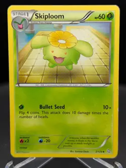 Skiploom 2/124 - Pokemon Dragons Exalted Uncommon Card LP - Image 1