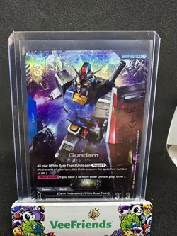 Gundam Card Game Newtype Rising GD01 Gundam RX-78-2 GD01-001 LR+ - Image 1