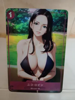 Nico Robin One Piece Anime Waifu Sexy Goddess Doujin Card - Image 1