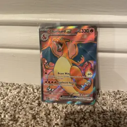 Pokemon TCG Charizard EX Holo Ultra Rare Card Scarlet & Violet 151 - Image 1