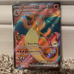 Pokemon TCG Charizard EX Holo Ultra Rare Card Scarlet & Violet 151 - Image 5