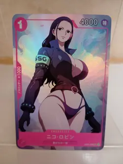 Nico Robin One Piece Anime Waifu Sexy Goddess Doujin Card - Image 1