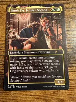 MTG Magic The Gathering Thick Stock Card! Jinnie Fay Jetmirs Second Secret Lair! - Image 1