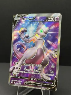 Mewtwo v SWSH229 Holo Black Star Promo Pokemon Card - Image 2