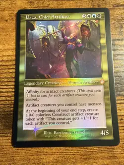 MTG Magic The Gathering Thick Stock Card! Urza Chief Artificer Mythic Foil! - Image 1