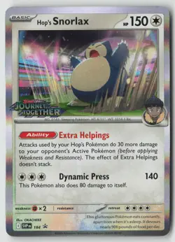 Hop's Snorlax - (Prerelease) Promo SV: Scarlet & Violet Promo Cards 184 NM - Image 1