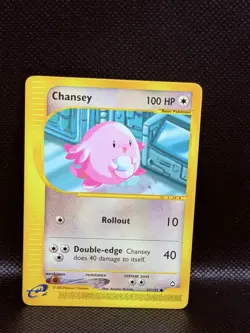 Pokemon Chansey 69/147 Aquapolis Common NM Pokemon Card 2002 Vintage Vtg TCG - Image 1