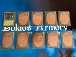 MTG Set of 10 Beta Limited Forest Version C Magic: The Gathering Played - Image 5
