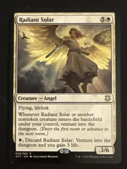 1x Radiant Solar (009) Commander: Adventures in the Forgotten Realms LP MTG - Image 1