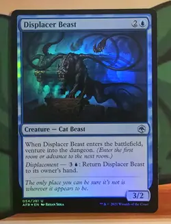 X 1 Displacer Beast FOIL NM Adventures in the Forgotten Realms 054 MTG Magic - Image 1