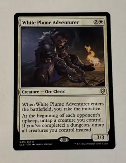 MTG White Plume Adventurer Commander Legends Battle For Baldur's Gate NM - Image 1