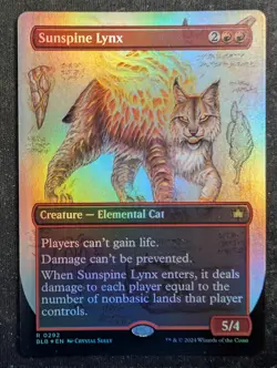 Sunspine Lynx - Foil Borderless - Bloomburrow (MTG) - Image 1