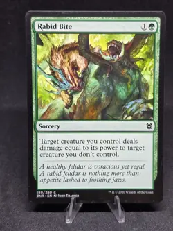 MTG: Rabid Bite 198/280 Zendikar Rising Common NM - Image 1