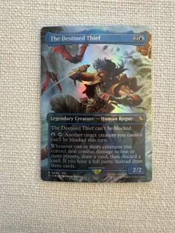 The Destined Thief Borderless Foil R0446 Final Fantasy MTG NM - Image 1