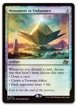 Monument to Endurance #237 (Foil) (NM) Aetherdrift PPDFT Magic MTG - Image 1