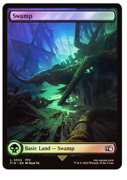 Swamp (0302) - Foil Final Fantasy MTG - Image 1