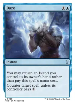 Daze (White Border) Mystery Booster 2 NM MTG Non-Foil - Image 1