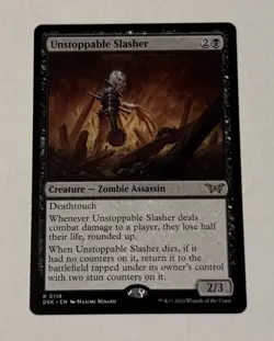 MTG Unstoppable Slasher - Duskmourn: House of Horror LP - Image 1