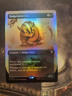 Badgermole Cub (Borderless) Foil- Avatar: The Last Airbender NM MTG - Image 1