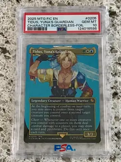 2025 MTG - Tidus, Yuna's Guardian 0205 (Borderless Foil) FFX - PSA 10 #2 - Image 1