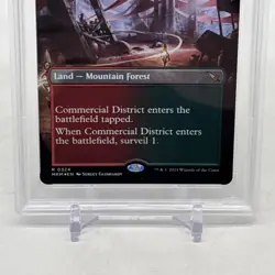 2024 MTG MURDERS AT KARLOV MANOR BORDERLESS-FOIL #324 COMMERCIAL DISTRICT PSA 10 - Image 2