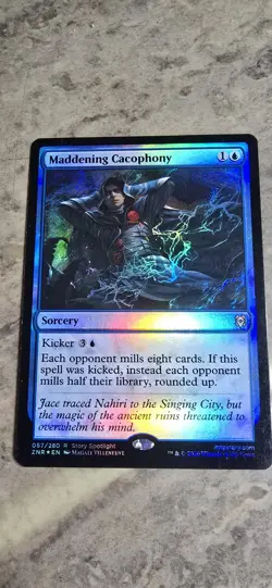 Maddening Cacophony Zendikar Rising Foil Sorcery Rare MTG NM - Image 1