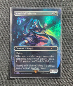 Youthful Valkyrie - (Borderless Rainbow Foil) - Hatsune Miku Secret Lair, NM - Image 1