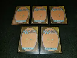 MTG 5x Magic Player Rewards Promo green LP Odyssey Bear Token ships w/ track - Image 2
