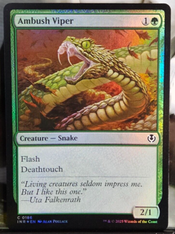 Ambush Viper FOIL Innistrad Remastered Magic the Gathering MtG NM Rare - Image 1