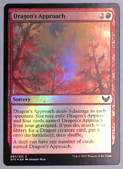 Dragon's Approach - Foil - 97 - Strixhaven: School of Mages (STX) MTG - Image 1
