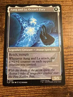 MTG Magic The Gathering Avatar Aang Swift Savior Aang and La Oceans Fury Rare! - Image 2