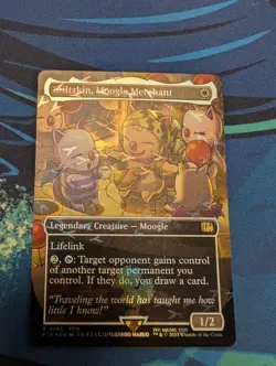 Stiltzkin, Moogle Merchant (Borderless) Chocobo Tack Foil Final Fantasy Mtg - Image 1