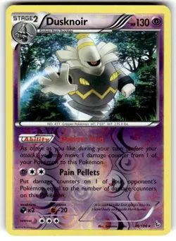 Dusknoir - 40/106 - Holo Rare, English Pokemon XY FlashFire - Image 1