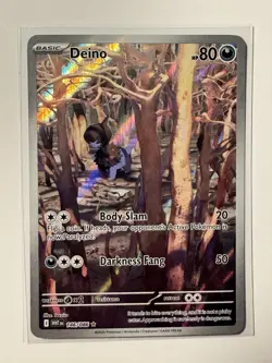 Deino 146/086 SV:White Flare Illustration Rare New MINT Pokemon TCG 2025 - Image 1