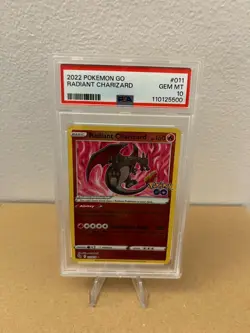 2022 POKEMON GO #011 RADIANT CHARIZARD PSA 10 - Image 1
