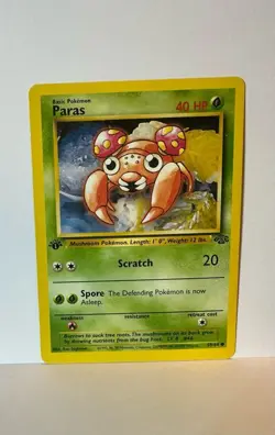 Pokemon Jungle 1st Edition Paras 59/64 - Image 1