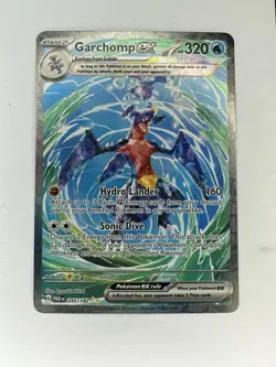 Pokemon TCG Garchomp EX Illustration Rare Card 245/182 Sv04: Paradox Rift - Image 1