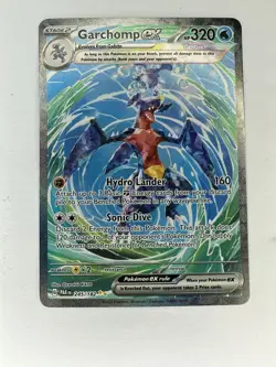 Pokemon TCG Garchomp EX Illustration Rare Card 245/182 Sv04: Paradox Rift - Image 3